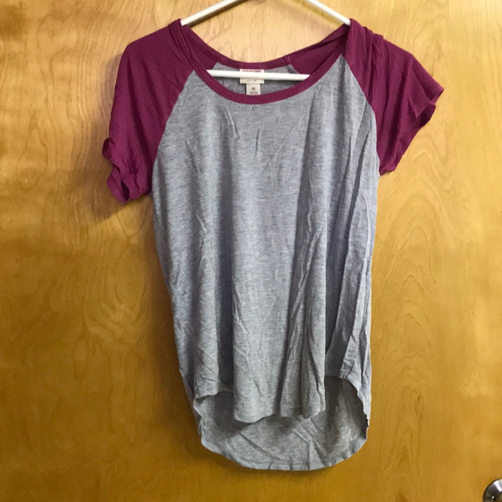 Grey and Magenta Tee